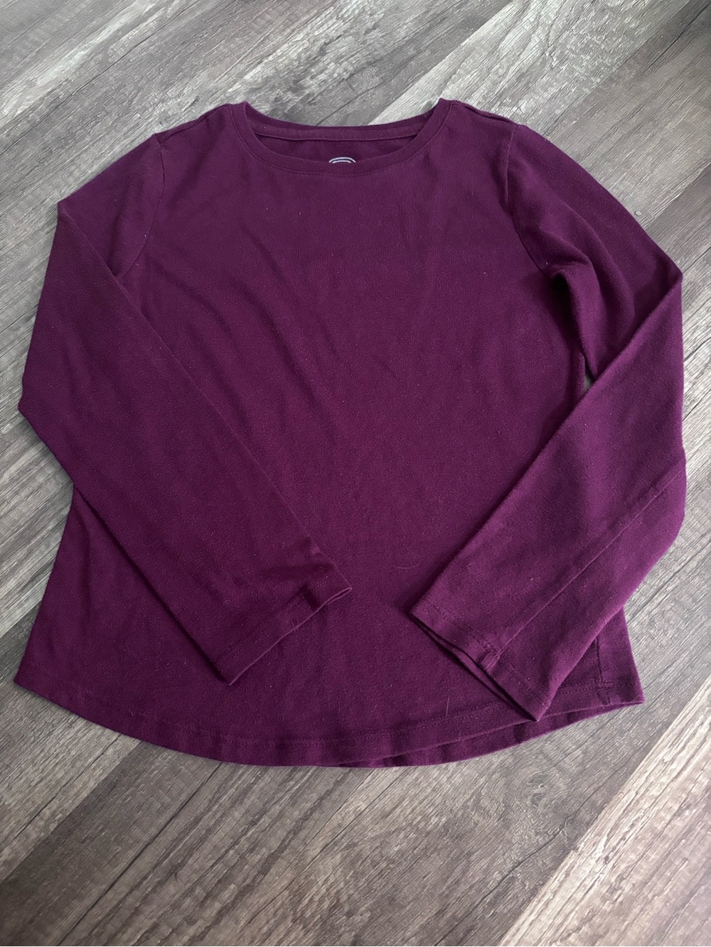 wonder nation Long Sleeve Crewneck Top in Plum